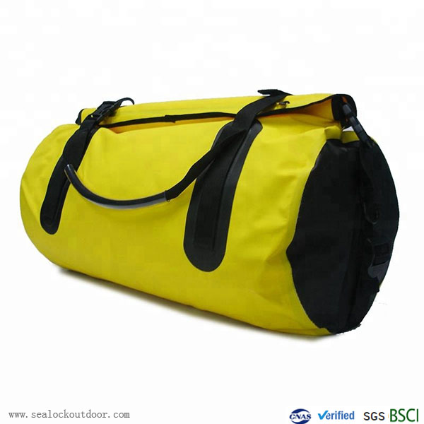 Amarelo À prova d'água Duffel Saco Com PVC500D