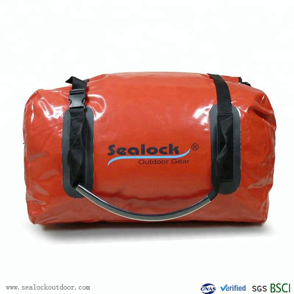 80Liter À prova d'água Duffel Saco Com Vermelho PVC