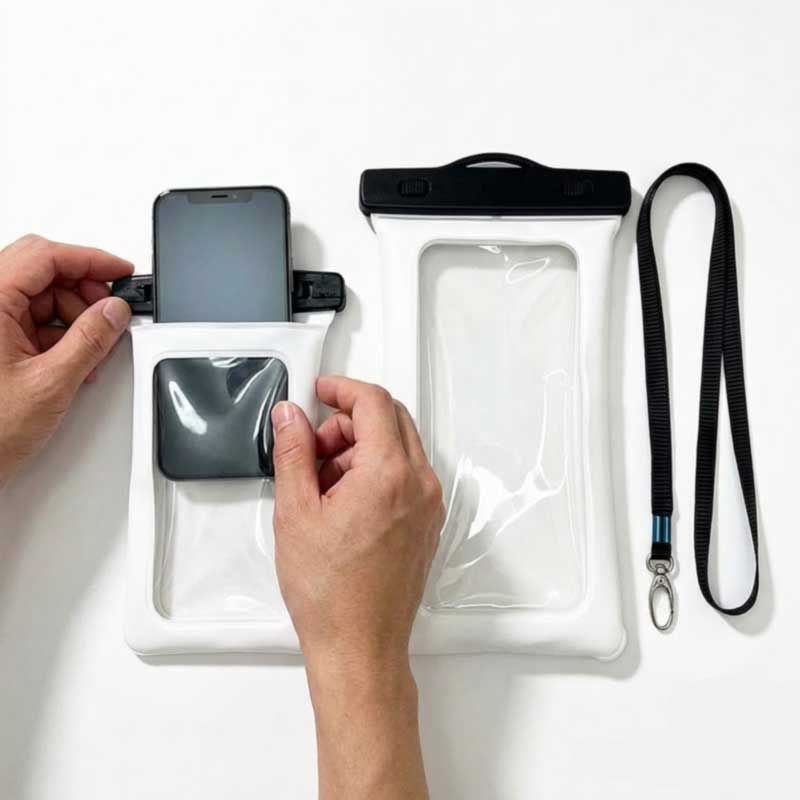 Guia de personalização de bolsa de telefone à prova d'água OEM