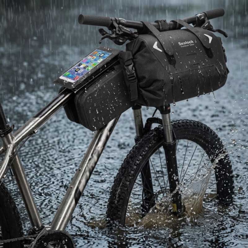 Bolsas impermeáveis ​​para bicicletas – soldadas por RF, IPX6 | OEM, quantidade mínima de 200