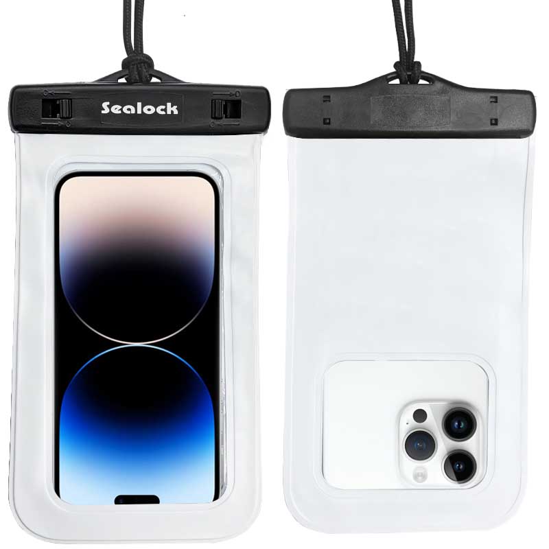 Bolsa universal para telefone à prova d'água IPX8 com janela de câmera