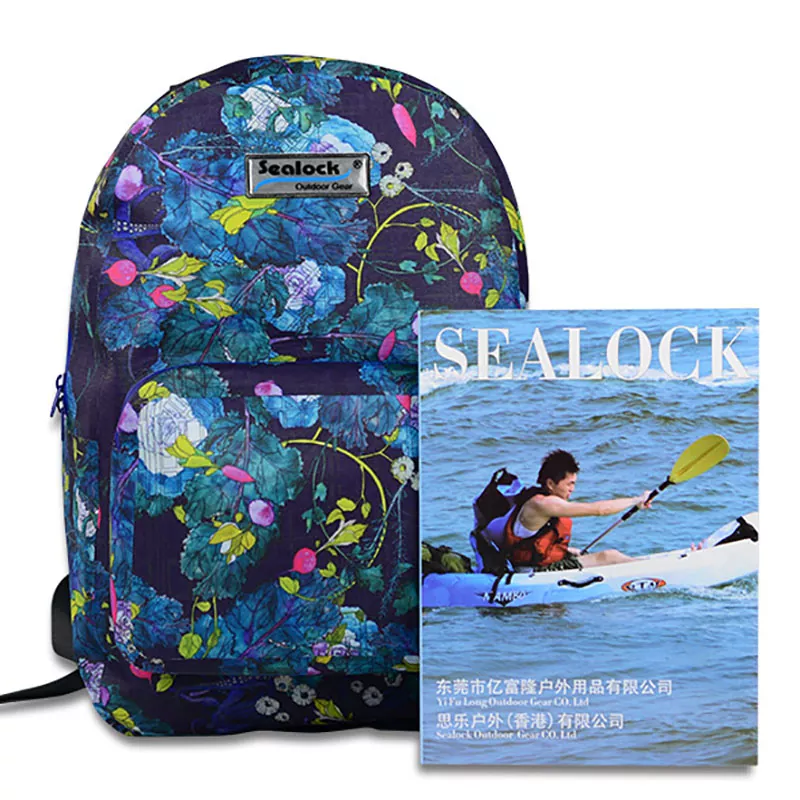 Mochila escolar de camuflagem impermeável